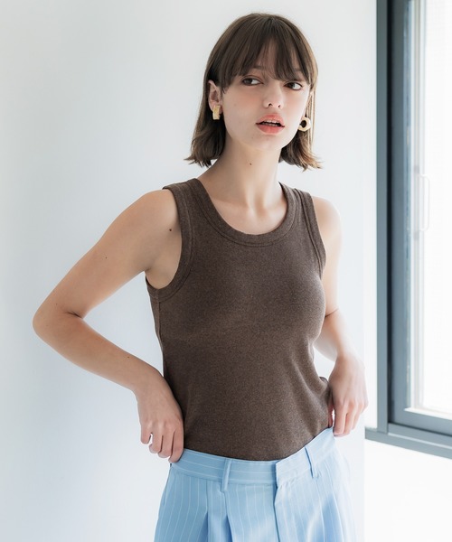 新色追加／カップ付アメスリタンクトップ[外で着られるブラトップスOUT