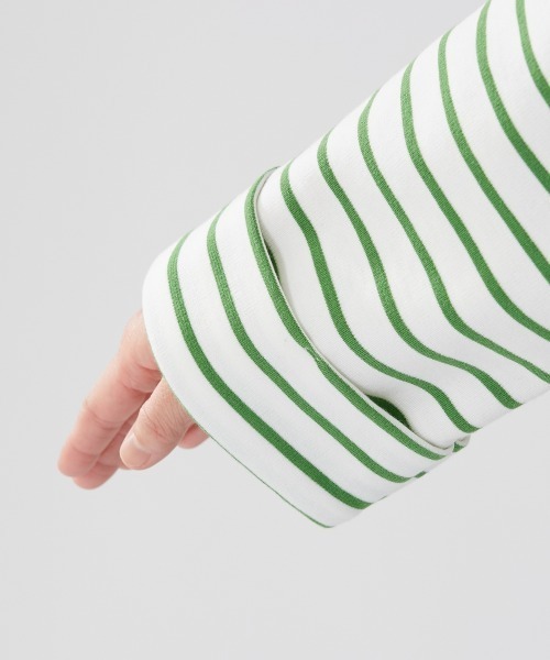 Le temps riche(ルタンリッシュ)の「セーラーカラーボーダープルオーバー <Le temps riche>(Tシャツ/カットソー・レディース・グリーン/ネイビー・L/M/LL)」の19枚目の写真