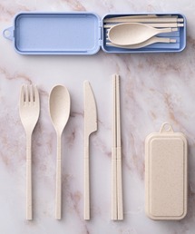 Jubilee | アウトドア ポータブル 折りたたみ 麦わらカトラリー 2色セット(カトラリー)