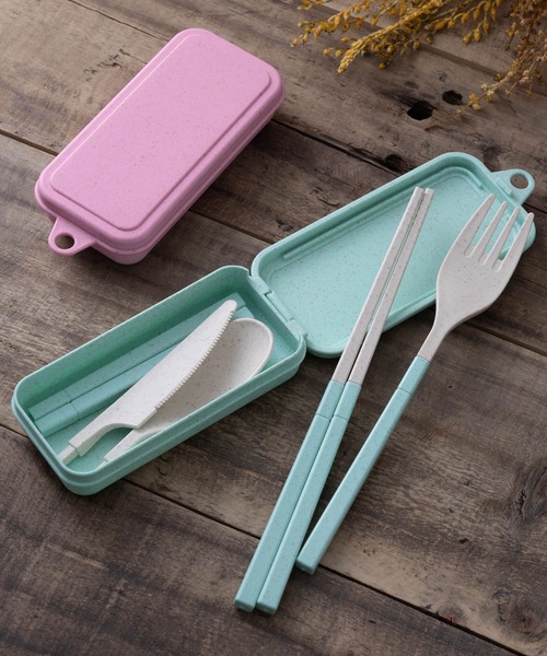 Jubilee（ジュビリー）の「アウトドア ポータブル 折りたたみ 麦わらカトラリー 2色セット（カトラリー・レディース・その他1/その他2・FREE）」の5枚目の写真