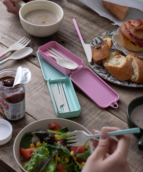 Jubilee（ジュビリー）の「アウトドア ポータブル 折りたたみ 麦わらカトラリー 2色セット（カトラリー・レディース・その他1/その他2・FREE）」の3枚目の写真