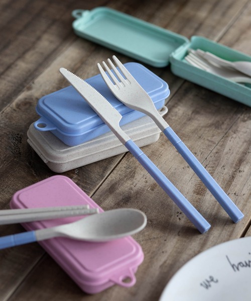 Jubilee（ジュビリー）の「アウトドア ポータブル 折りたたみ 麦わらカトラリー 2色セット（カトラリー・レディース・その他1/その他2・FREE）」の13枚目の写真