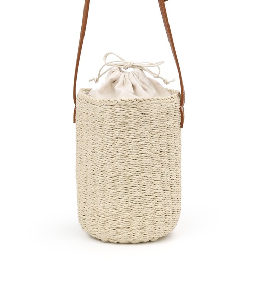 MIAN (ミアン)の「ペーパー筒型ミニショルダー(かごバッグ・レディース・ベージュ/ブラック/ブラウン・FREE)」の22枚目の写真