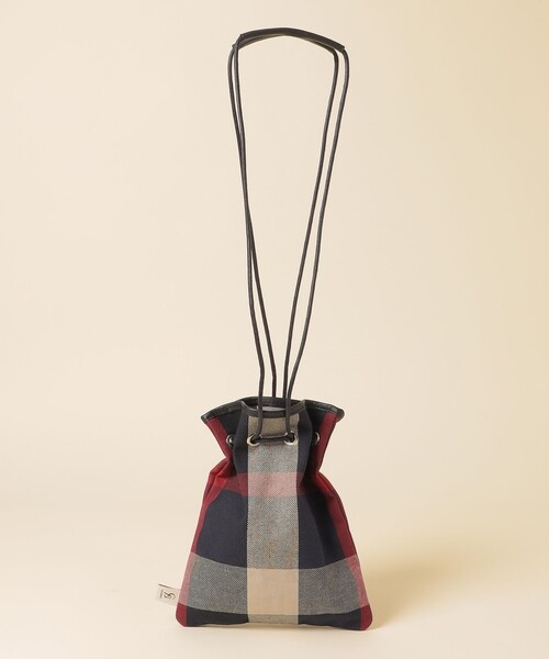 断捨離専用 ♡ ブルーレーベルクレストブリッジ 巾着 ショルダー ハンドバック クレストブリッジチェックキャンバス巾着（バッグ）｜BLUE LABEL