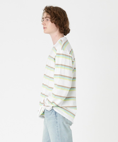 Levi's(リーバイス)の「Levi's/リーバイス ロングスリーブシャツ ポケット ホワイト FLUID(Tシャツ/カットソー・メンズ・マルチ・S/M/L/XL)」の4枚目の写真