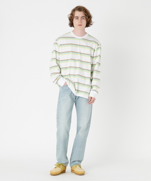 Levi's(リーバイス)の「Levi's/リーバイス ロングスリーブシャツ ポケット ホワイト FLUID(Tシャツ/カットソー・メンズ・マルチ・S/M/L/XL)」の6枚目の写真