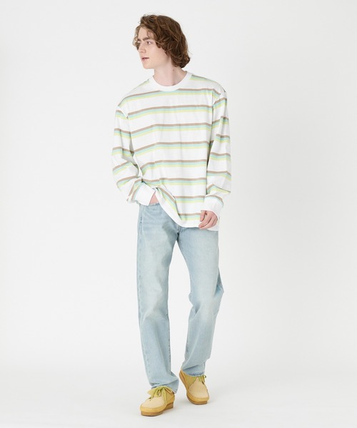 Levi's(リーバイス)の「Levi's/リーバイス ロングスリーブシャツ ポケット ホワイト FLUID(Tシャツ/カットソー・メンズ・マルチ・S/M/L/XL)」の2枚目の写真