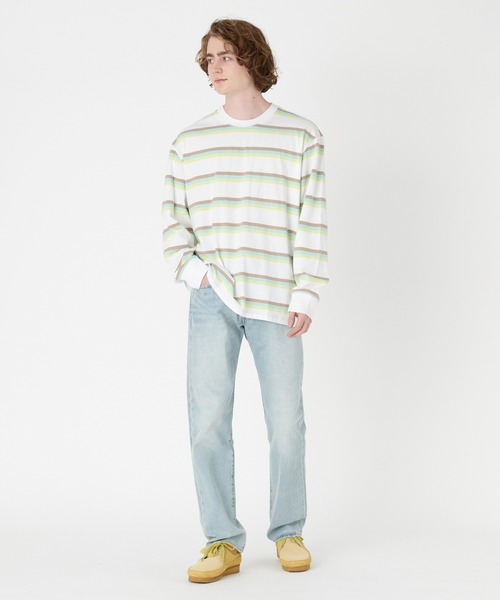 Levi's(リーバイス)の「Levi's/リーバイス ロングスリーブシャツ ポケット ホワイト FLUID(Tシャツ/カットソー・メンズ・マルチ・S/M/L/XL)」の3枚目の写真
