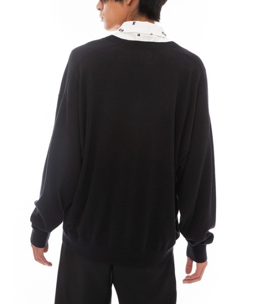 RVCA(ルーカ)の「RVCA メンズ ARCH RVCA V-KNIT セーター【2023年春夏モデル】/ルーカVネックニット(ニット/セーター・メンズ・ブラック/グレー/パープル系その他・SMALL/MEDIUM/LARGE)」の12枚目の写真