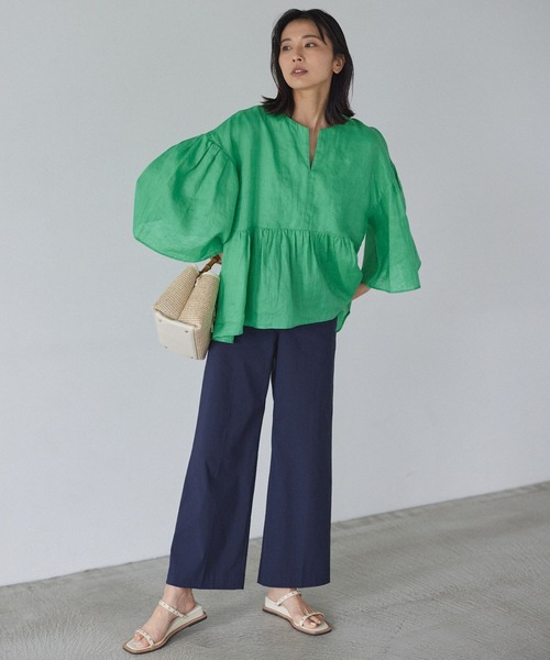 Mazell（マゼル）の「Mazell / スタッズローウェッジサンダル（サンダル・レディース・キナリ/ブラック/ベージュ/ミント・35/36/37/38/39）」の5枚目の写真