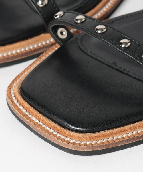 Mazell（マゼル）の「Mazell / スタッズローウェッジサンダル（サンダル・レディース・キナリ/ブラック/ベージュ/ミント・35/36/37/38/39）」の14枚目の写真