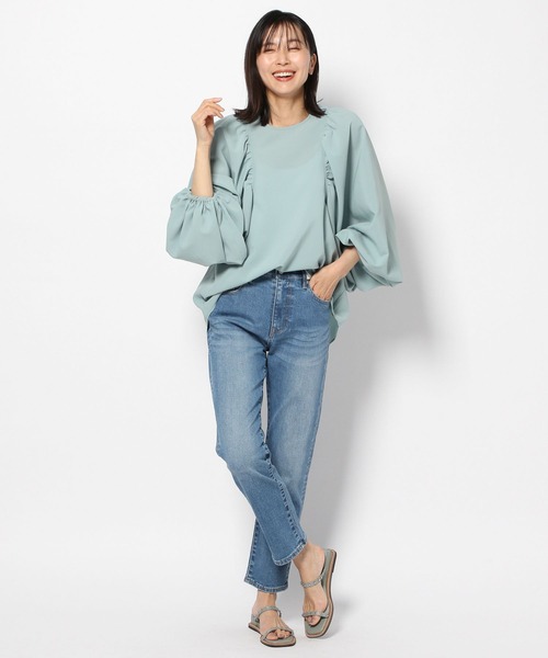 Mazell（マゼル）の「Mazell / スタッズローウェッジサンダル（サンダル・レディース・キナリ/ブラック/ベージュ/ミント・35/36/37/38/39）」の21枚目の写真