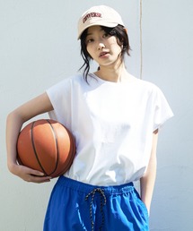 汗染みの目立ちにくいTシャツ ZEROSTAIN ゼロステイン　撥水性　UVカット フレンチスリーブ ラウンドヘムTシャツ