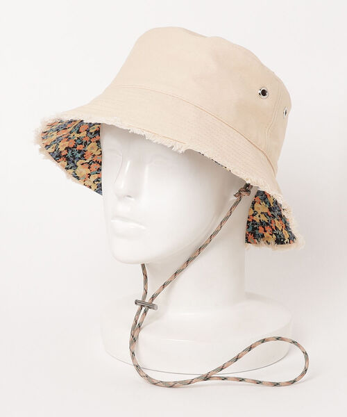 Casselini（キャセリーニ）の「【CASSELINI/キャセリーニ】リバーシブルバケットハット（ハット・レディース・ブラック/キャメル/アイボリー・FREE）」の7枚目の写真