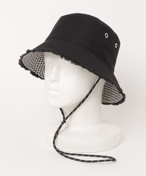 Casselini（キャセリーニ）の「【CASSELINI/キャセリーニ】リバーシブルバケットハット（ハット・レディース・ブラック/キャメル/アイボリー・FREE）」の12枚目の写真