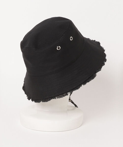 Casselini（キャセリーニ）の「【CASSELINI/キャセリーニ】リバーシブルバケットハット（ハット・レディース・ブラック/キャメル/アイボリー・FREE）」の13枚目の写真