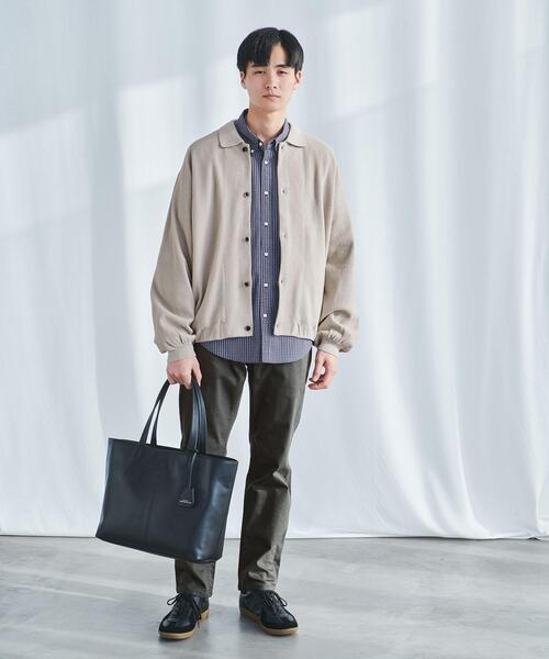 green label relaxing（グリーンレーベルリラクシング）の「Morley サーマル ポロ カーディガン（カーディガン/ボレロ・メンズ・ダークグレー/ナチュラル・S/L/XL/M）」の3枚目の写真