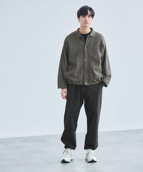 green label relaxing（グリーンレーベルリラクシング）の「Morley サーマル ポロ カーディガン（カーディガン/ボレロ・メンズ・ダークグレー/ナチュラル・S/L/XL/M）」の4枚目の写真