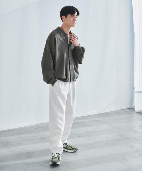 green label relaxing（グリーンレーベルリラクシング）の「Morley サーマル ポロ カーディガン（カーディガン/ボレロ・メンズ・ダークグレー/ナチュラル・S/L/XL/M）」の5枚目の写真