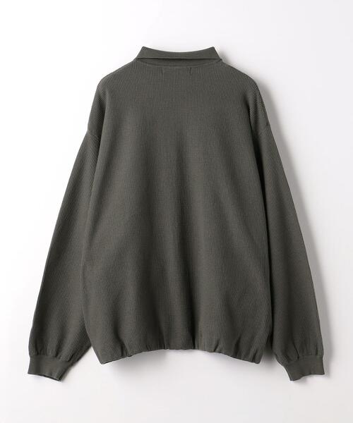 green label relaxing（グリーンレーベルリラクシング）の「Morley サーマル ポロ カーディガン（カーディガン/ボレロ・メンズ・ダークグレー/ナチュラル・S/L/XL/M）」の15枚目の写真