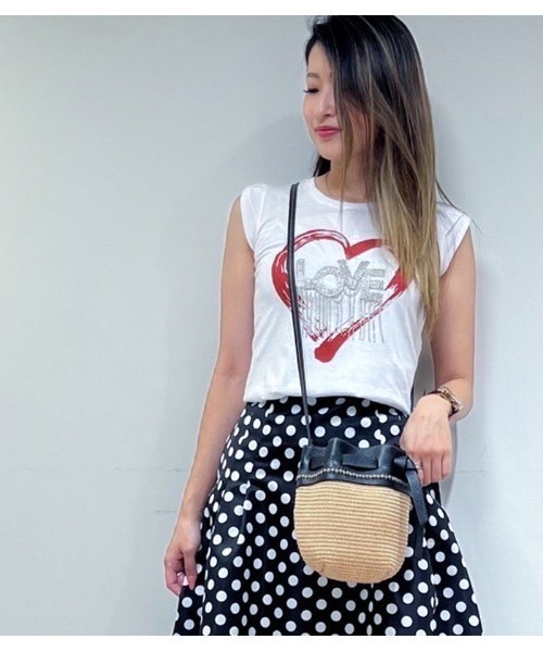 ROBERTA GANDOLFI（ロベルタガンドルフィ）の「【ROBERTA GANDOLEI/ロベルタ ガンドルフィー】レザーコンビショルダーカゴバッグ（ショルダーバッグ・レディース・グリーン/ブラック・FREE）」の2枚目の写真