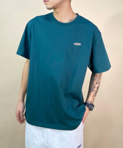 KEEN（キーン）の「【ムラサキスポーツ別注】KEEN/キーン Tシャツ/カットソー/半袖 アウトドア/キャンプ/フェス 1028365/1028366/1028367/1028368（Tシャツ/カットソー・メンズ・ホワイト/ブラック/グリーン/ベージュ・S/M/L/XL）」の7枚目の写真