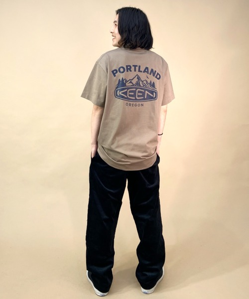 KEEN（キーン）の「【ムラサキスポーツ別注】KEEN/キーン Tシャツ/カットソー/半袖 アウトドア/キャンプ/フェス 1028365/1028366/1028367/1028368（Tシャツ/カットソー・メンズ・ホワイト/ブラック/グリーン/ベージュ・S/M/L/XL）」の22枚目の写真