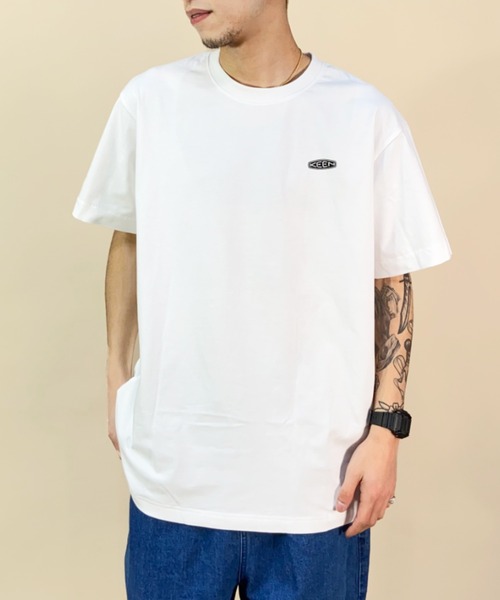 KEEN（キーン）の「【ムラサキスポーツ別注】KEEN/キーン Tシャツ/カットソー/半袖 アウトドア/キャンプ/フェス 1028365/1028366/1028367/1028368（Tシャツ/カットソー・メンズ・ホワイト/ブラック/グリーン/ベージュ・S/M/L/XL）」の17枚目の写真