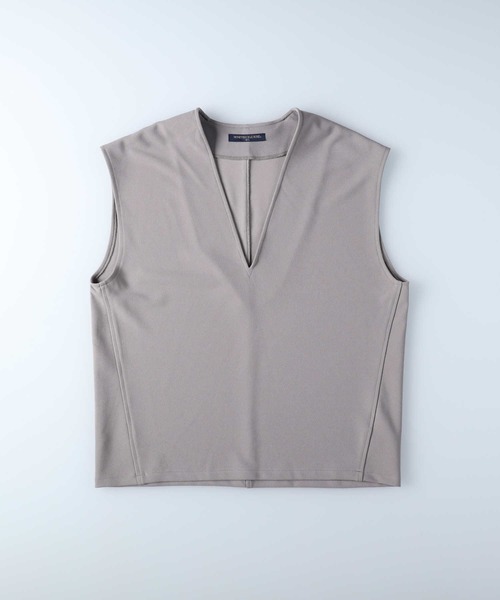 HONEYSUCKLE ROSE(ハニーサックルローズ)の「【HONEYSUCKLE ROSE】Vネックベスト(ベスト・レディース・ブラック/グレー・M-L)」の10枚目の写真