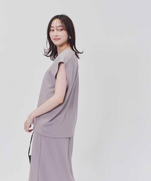 HONEYSUCKLE ROSE(ハニーサックルローズ)の「【HONEYSUCKLE ROSE】Vネックベスト(ベスト・レディース・ブラック/グレー・M-L)」の14枚目の写真