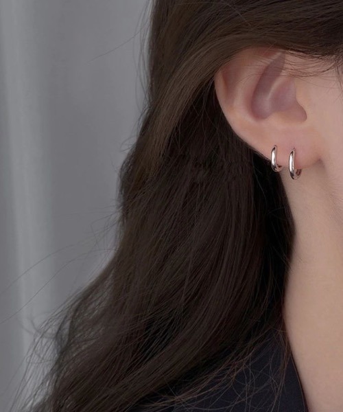 Bz】リングペアピアス/ユニセックス（ピアス（片耳用））｜NO WAY