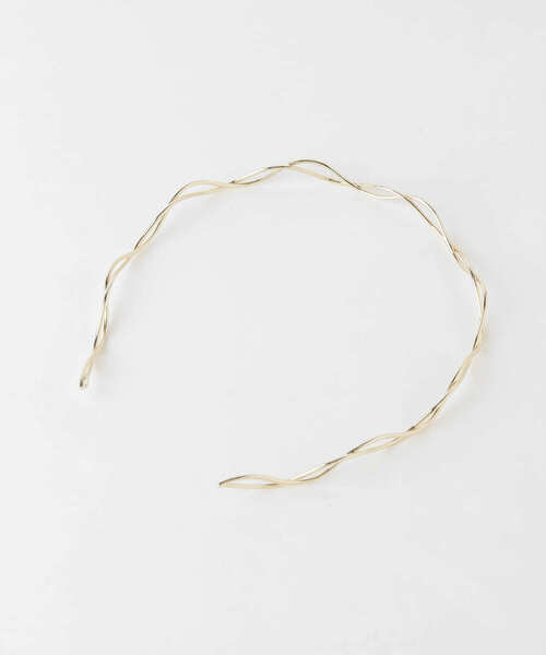 SMELLY（スメリー）の「『WEB限定』メタルウェーブカチューシャ（カチューシャ・レディース・ゴールド・-）」の4枚目の写真