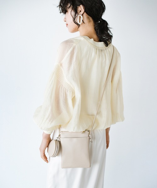 haco!（ハコ）の「【jou jou lier】丸ポーチミニショルダーバッグ（ショルダーバッグ・レディース・ピンク/グリーン/パープル/アイボリー・ONE SIZE）」の2枚目の写真