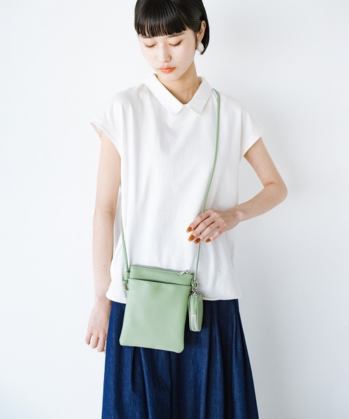 haco!（ハコ）の「【jou jou lier】丸ポーチミニショルダーバッグ（ショルダーバッグ・レディース・ピンク/グリーン/パープル/アイボリー・ONE SIZE）」の6枚目の写真