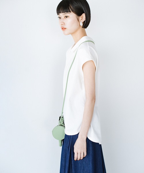 haco!（ハコ）の「【jou jou lier】丸ポーチミニショルダーバッグ（ショルダーバッグ・レディース・ピンク/グリーン/パープル/アイボリー・ONE SIZE）」の7枚目の写真