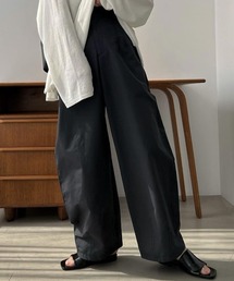 WILLFULLY | tuck hem stitch wide cocoon PT(その他パンツ)
