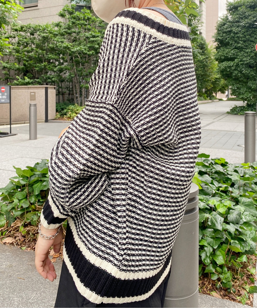 CPCM（シーピーシーエム）の「Vネックニット（ニット/セーター・レディース・レッド・FREE）」の6枚目の写真