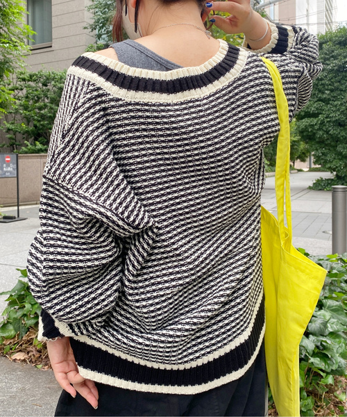 CPCM（シーピーシーエム）の「Vネックニット（ニット/セーター・レディース・レッド・FREE）」の7枚目の写真