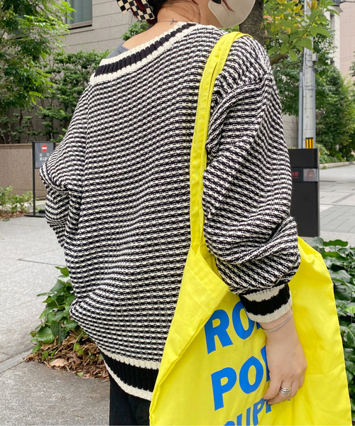 CPCM（シーピーシーエム）の「Vネックニット（ニット/セーター・レディース・レッド・FREE）」の8枚目の写真