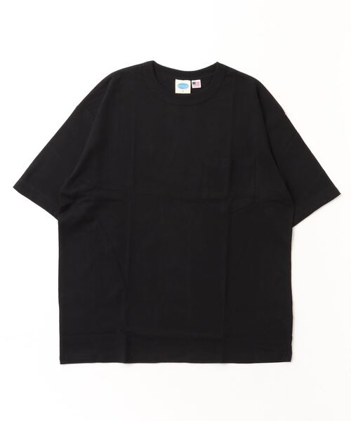 ARCADE(アーケード)の「コットンUSA 2WAY ロールアップ スリーブカラー切替 ビッグシルエット 5分袖Tシャツ(Tシャツ/カットソー・メンズ・ネイビー/グリーン/チャコール/ホワイト/ブルー/ブラック・L/LL/M)」の17枚目の写真