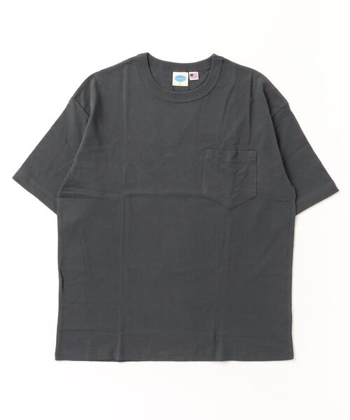 ARCADE(アーケード)の「コットンUSA 2WAY ロールアップ スリーブカラー切替 ビッグシルエット 5分袖Tシャツ(Tシャツ/カットソー・メンズ・ネイビー/グリーン/チャコール/ホワイト/ブルー/ブラック・L/LL/M)」の20枚目の写真