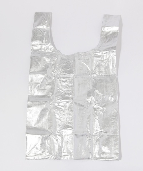 BAGGU(バグー)の「【BAGGU(バグゥ)】メタリックBABY 23SS(日本限定)(エコバッグ/サブバッグ・レディース・イエロー/シルバーグレー/その他1/その他2/セージグリーン/ライトブルー/ピンク/ライトピンク・0)」の20枚目の写真