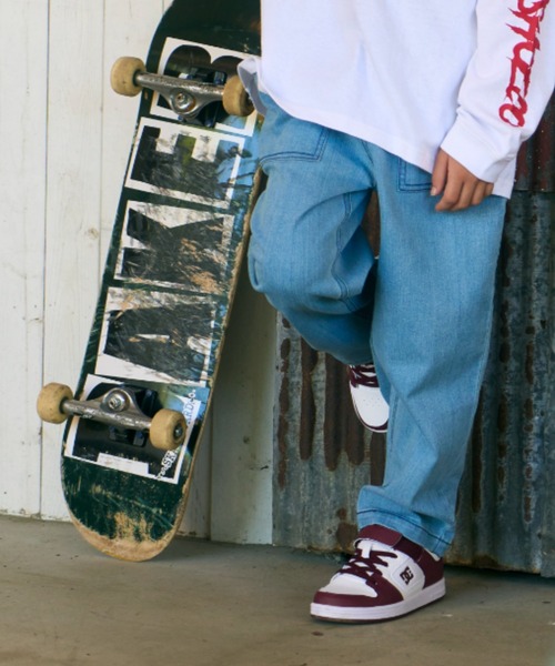 DC（ディーシー）の「DC/ディーシー キッズ スニーカー Ks MANTECA 4 V SNマンテカ 4 ブイ エスエヌ  ゴムひも スケートボード DK234001（スニーカー・キッズ・ブルー系その他/ホワイト×レッド・24.0cm/19.0cm/23.0cm/18.0cm/20.0cm/22.0cm/21.0cm/17.0cm）」の8枚目の写真