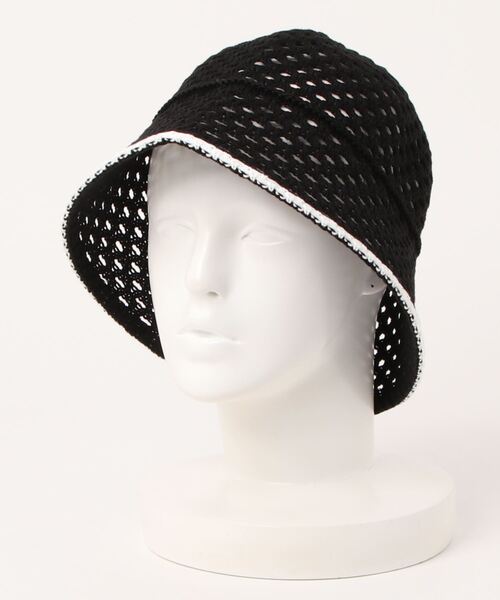 AMBIENT（アンビエント）の「ｱｲﾚｯﾄﾊﾞｲｶﾗｰﾗｲﾝﾊﾞｹｯﾄﾊｯﾄ（ハット・レディース・ホワイト/ブラック・FREE）」の9枚目の写真