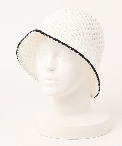 AMBIENT（アンビエント）の「ｱｲﾚｯﾄﾊﾞｲｶﾗｰﾗｲﾝﾊﾞｹｯﾄﾊｯﾄ（ハット・レディース・ホワイト/ブラック・FREE）」の10枚目の写真