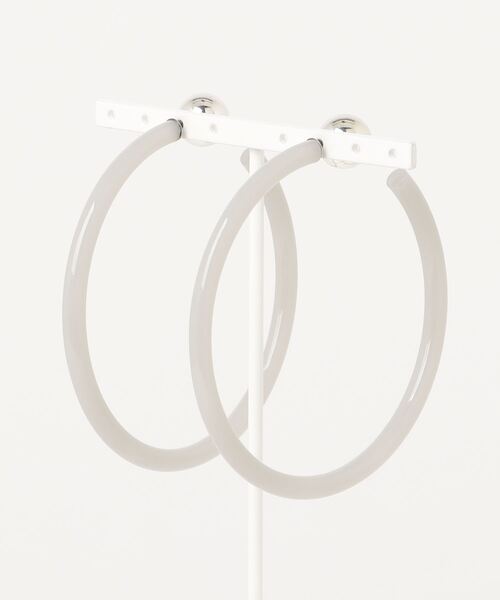 dix(ディス)の「Hoop Pierce(ピアス(両耳用)・レディース・グレー・FREE)」の1枚目の写真