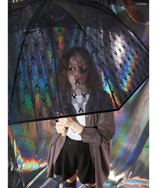 Disney（ディズニー）の「Mickey/Monogram Umbrella（長傘・レディース・ネイビー・FREE）」の7枚目の写真