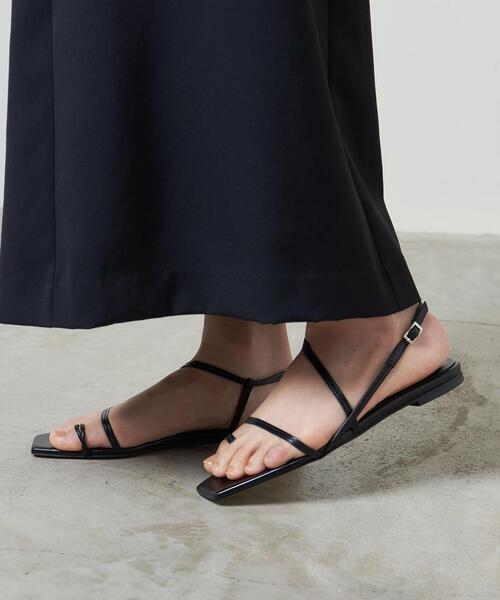 MARW UNITED ARROWS(マルゥ ユナイテッドアローズ)の「<MARW UNITED ARROWS+Odette e Odile>アンクルストラップ トングサンダル(サンダル・レディース・ブラック・23cm/24.5cm/23.5cm/24cm/22cm/22.5cm/25cm)」の11枚目の写真