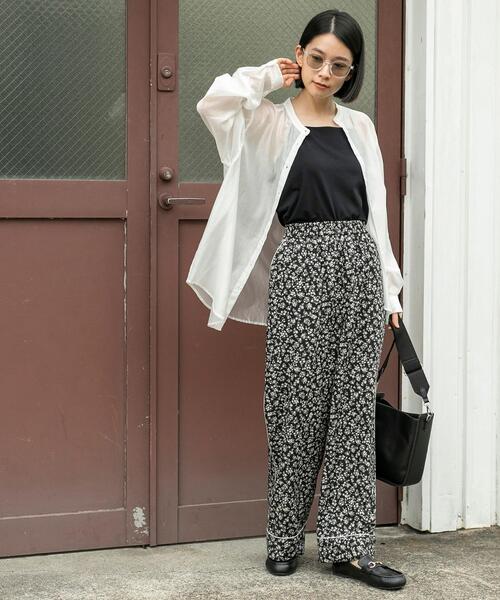 バンドカラーシアーシャツ