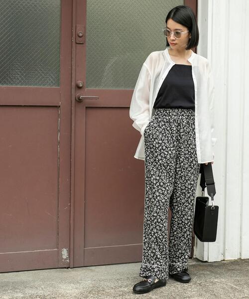 バンドカラーシアーシャツ